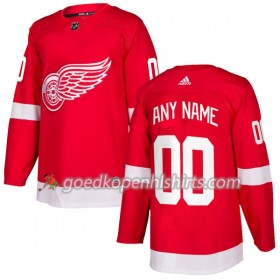 Detroit Red Wings Custom Adidas 2017-2018 Rood Authentic Shirt - Mannen